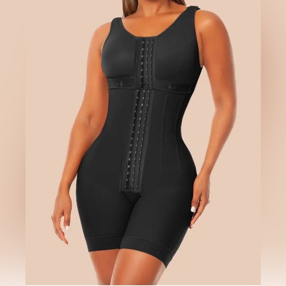 Women's Chest-Packed Black Body Shaper Postpartum Fajas Colombianas S NWOT - Picture 1 of 4